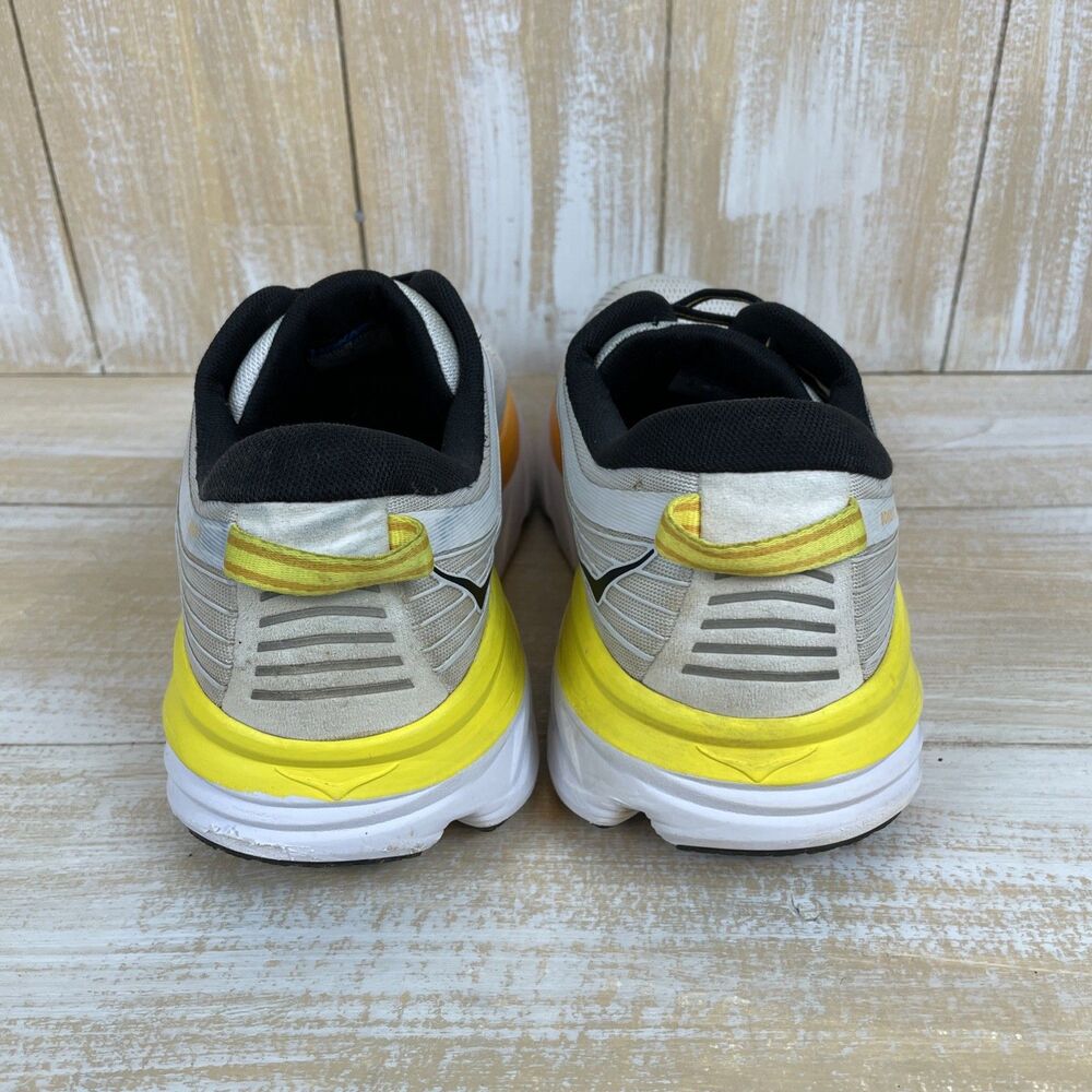 HOKA One One Bondi 7 Wide Nimbus Cloud/Yellow Mens Running Shoes Sz US 12-2E - Picture 8 of 10